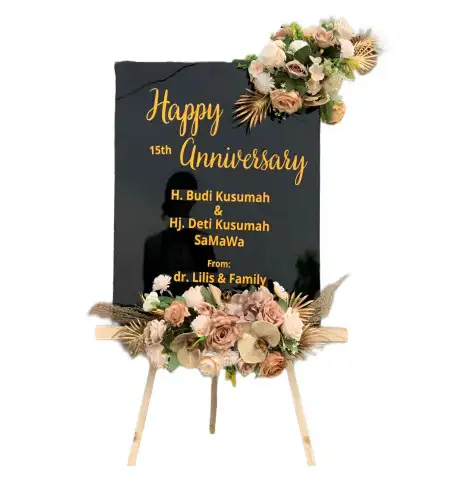 Papan Bunga Akrilik Slamet